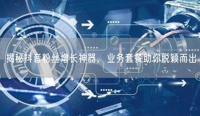 揭秘抖音粉丝增长神器，业务套餐助你脱颖而出