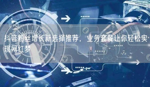 抖音粉丝增长新选择推荐，业务套餐让你轻松实现网红梦