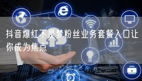 抖音爆红不是梦粉丝业务套餐入口让你成为焦点